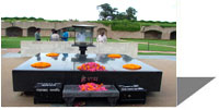 Raj Ghat (Cremation place of Mahatma Gandhi)